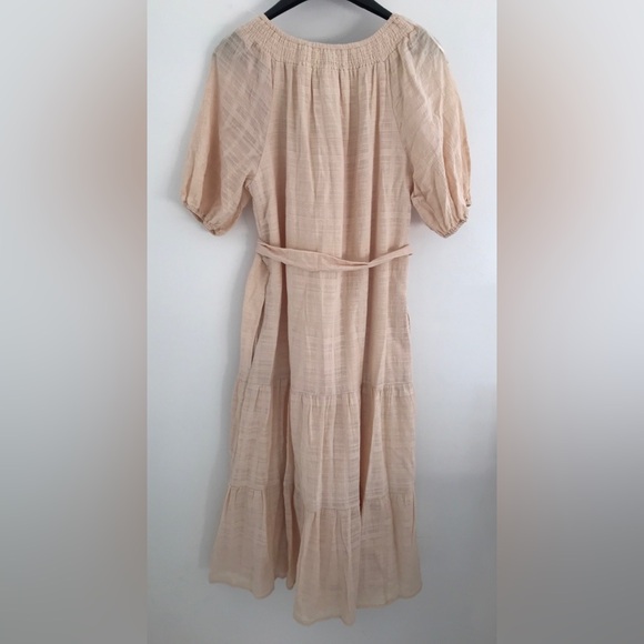 EVEREVE Carly S Midi Dress Tiered BLUSH NWT $108 Nwt - Picture 9 of 11